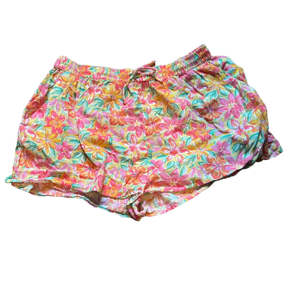 Primark Cares Pink and Orange Floral Shorts